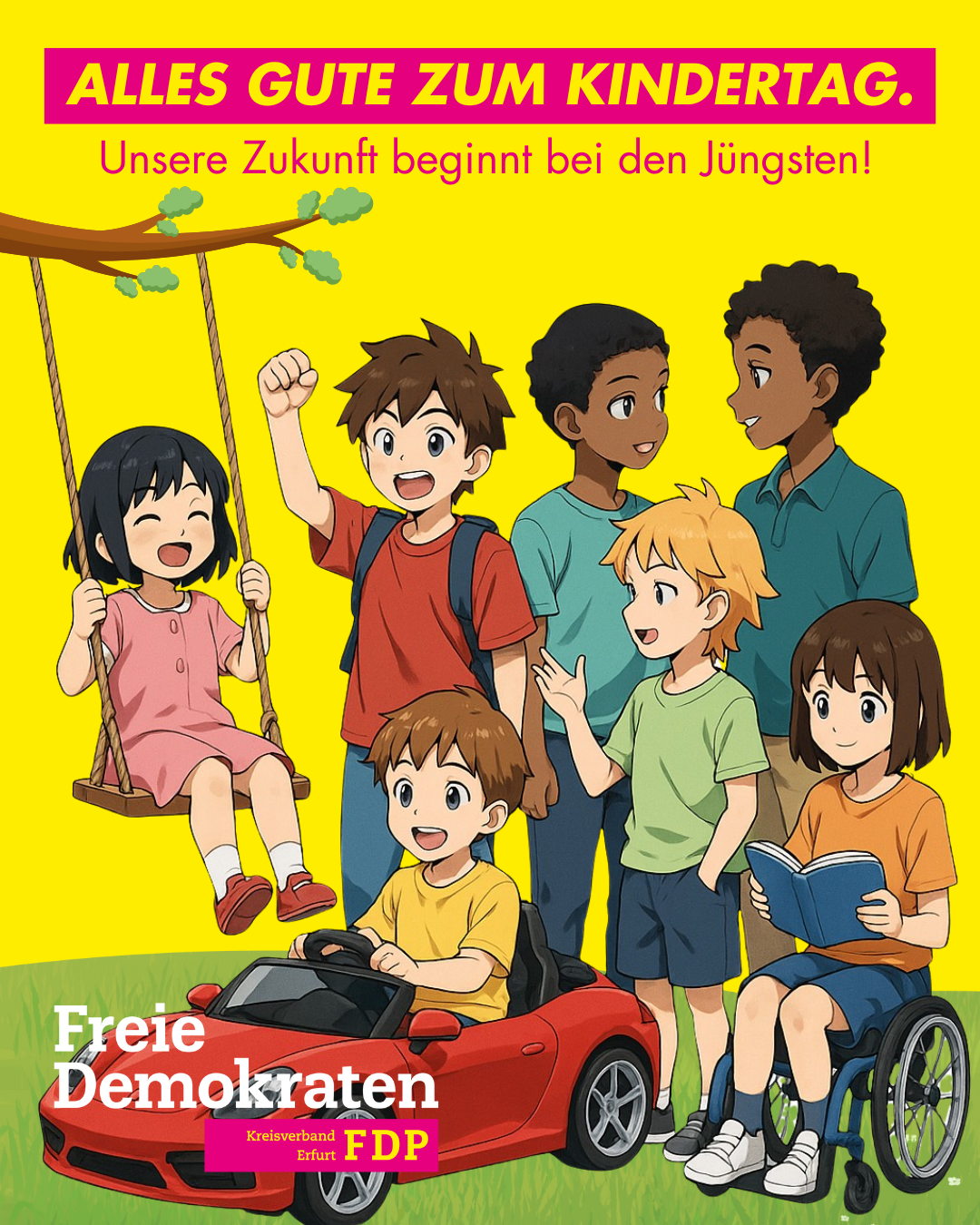 Anime-Bild von Kindern