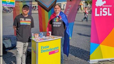 FDP Stand beim CSD Erfurt